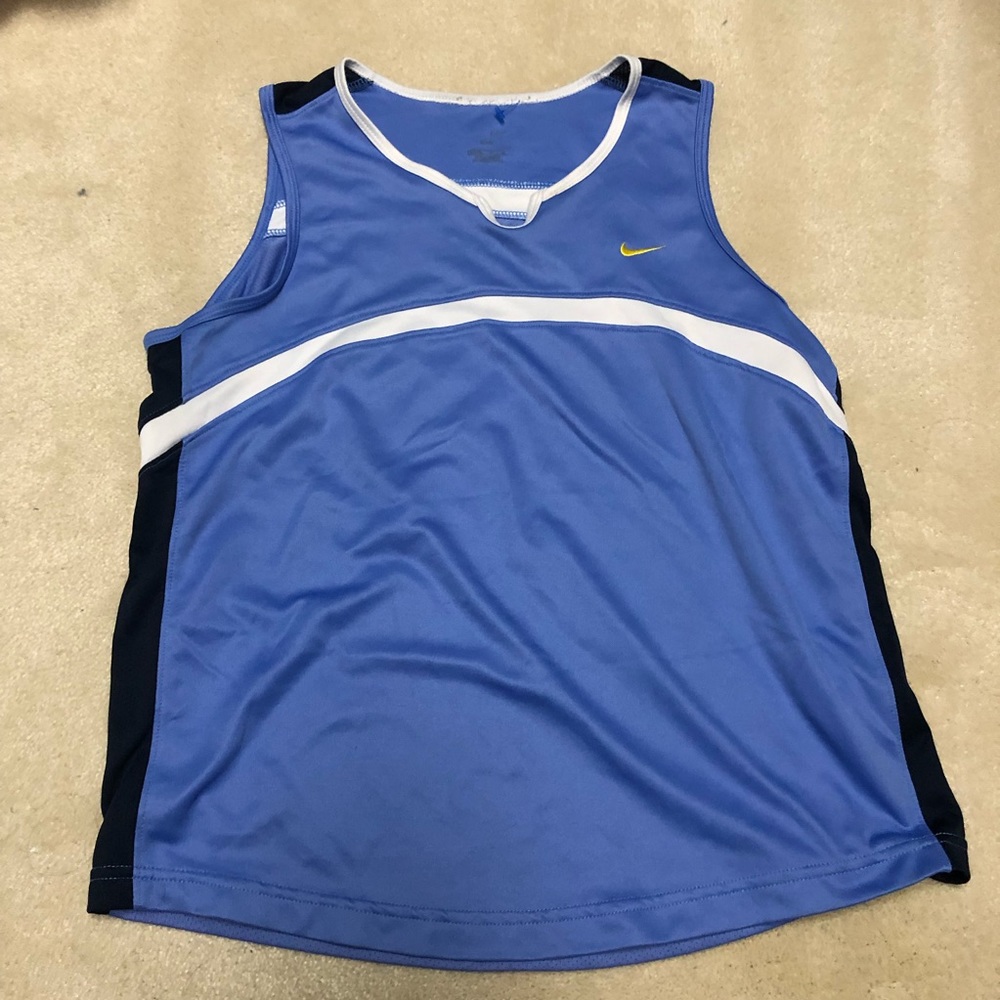 blue nike tank top